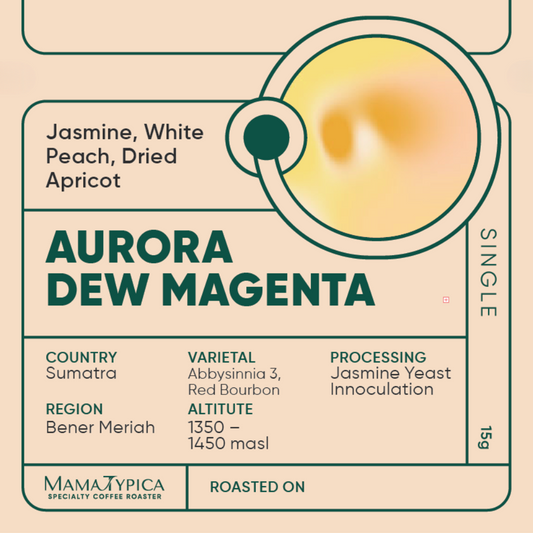 Indonesia, Aurora Dew "Magenta" Single Serve Filter Bean (15g) - Mama Typica Specialty Coffee Roaster
