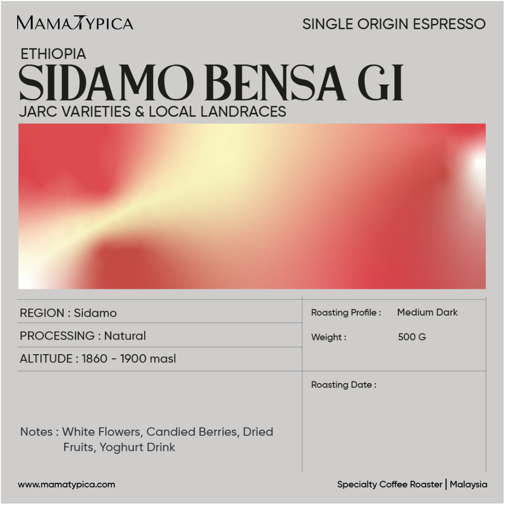Ethiopia, Sidamo Bensa G1 Natural - Mama Typica Specialty Coffee Roaster