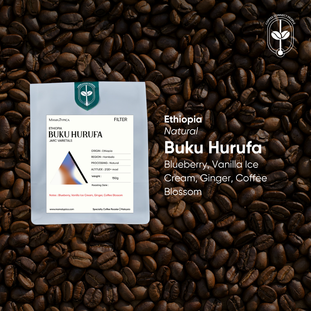 Mama Typica Ethiopia, Buku Hurufa, Natural (150g) – specialty coffee beans Malaysia