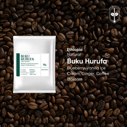 Ethiopia, Buku Hurufa, Natural Drip Bag (1 pcs)