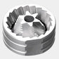 Metal gear or sprocket on a white background