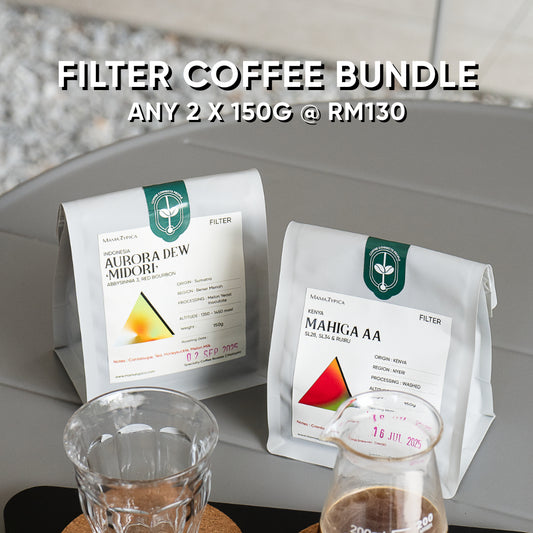 Filter Coffee Bundle (2x150g) - Mama Typica (Filter Coffee) Arabica Coffee Biji Kopi 咖啡 காபி